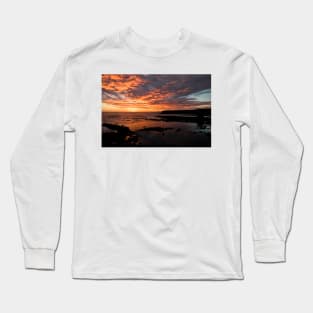 Sunrise over Collywell Bay Long Sleeve T-Shirt